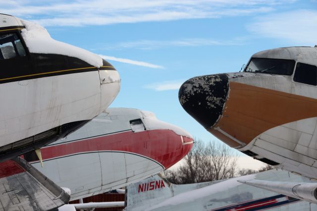 Douglas DC-3 (N115NA) - In the DC-3 Storage Area for DC-3 Restoration or Turbo Conversions. 