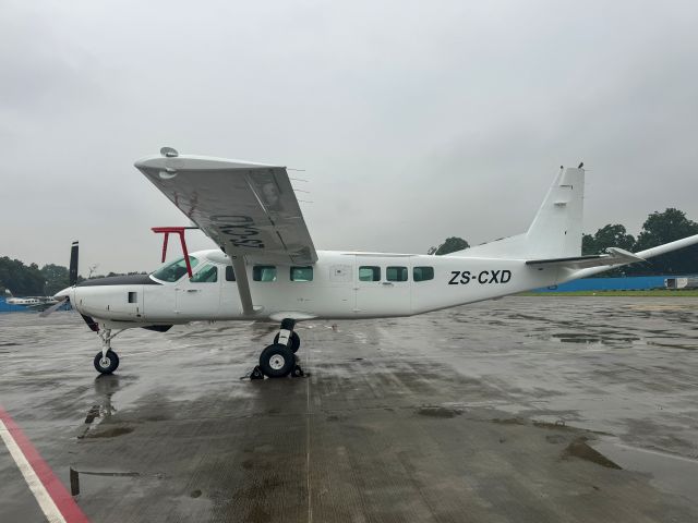 Cessna Caravan (ZS-CXD) - Rainy day on the ramp at Ahmedabad, India. br /23-AUG-2024. 