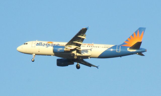 Airbus A320 (N226NV) - On approach to KPIE (Clearwater, FL) flying north above Walmart in Pinellas Park, FL.