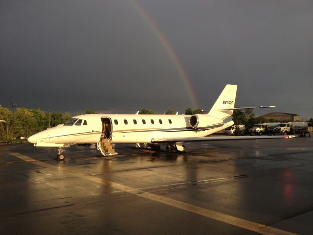 Cessna Citation Sovereign (N617CS) - FIV617 - pot of gold in BNA.