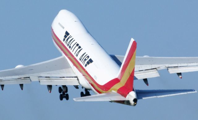 Boeing 747-200 (N701CK) - airborne