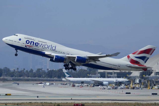 Boeing 747-400 (G-CIVL) - British Airways One World Boeing 747-436 G-CIVL at Los Angeles International Airport on August 20, 2013