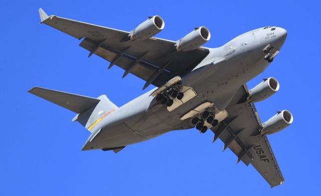 Boeing Globemaster III (05-5144) - C-17 (05-5144, 452nd AMW, March ARB)br /Flyby at Redlands, Ca., Airshow, 10-9-2010