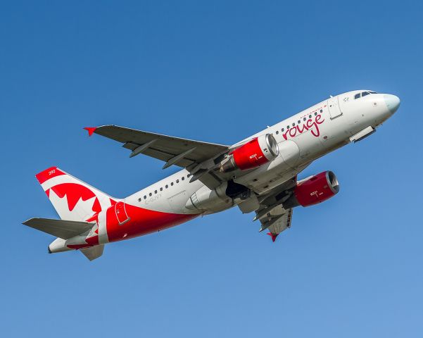 Airbus A319 (C-GJVY) - ROU1622 departs YYZ from runway 06L bound for Fort Lauderdale