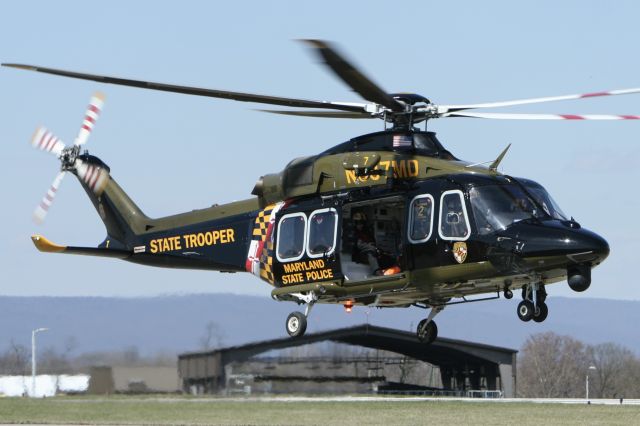 BELL-AGUSTA AB-139 (N387MD) - March 29, 2023 - hoist training and later it returned back to Camp Spring as Trooper 2