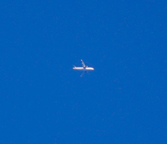 Airbus A320 (N529VL) - Flying over Simpsonville, SC.  8/2/20.