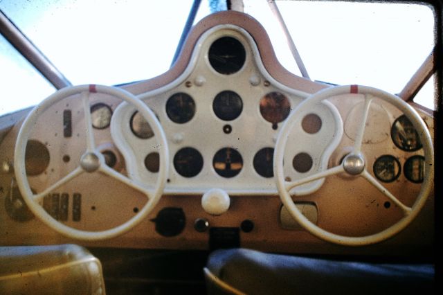 STINSON V-77 Reliant (VH-KAF) - Cockpit of Stinson Reliant, circa 1958