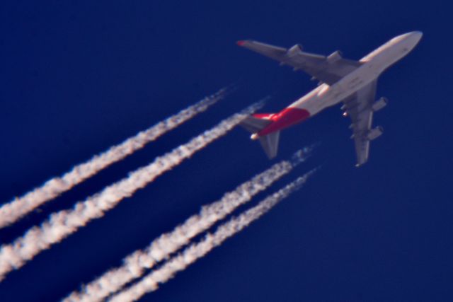 Boeing 747-400 (VH-OJS) - Qantas 11 Los Angeles Intl to John F Kennedy Intl over Cleveland 39,000 ft. 03.26.16.