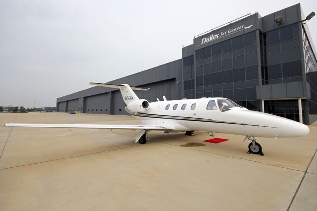 Cessna Citation CJ1 (WML54) - Marlin 54 sitting on the ground at Dulles.