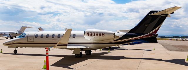 Learjet 45 (N608AB) - On the ramp at KAPA. 7/13/18