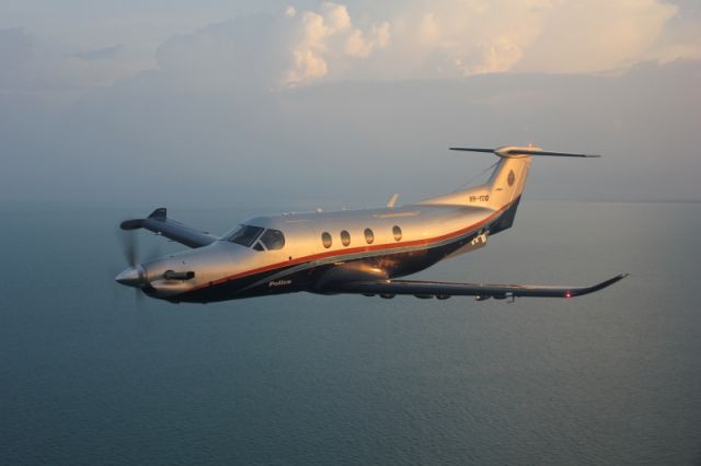 Pilatus PC-12 (VH-YDQ) - In flight near Darwin Australia