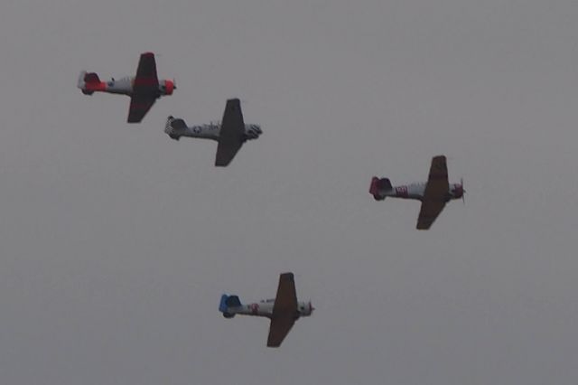 — — - T6 formation over Midland TX 2015 airsho