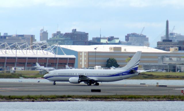 Boeing 737-700 (N801TJ) - Take off from Boston Logan International