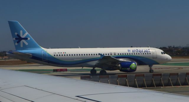 Airbus A320 (XA-MXM) - 6/19/18  INterjet taxiing out for Rwy 24L