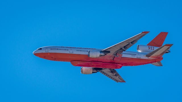 McDonnell Douglas DC-10 (N17085) - Tanker 911 returning from a flight fighting the Canyon fire in Orange County in Southern California.