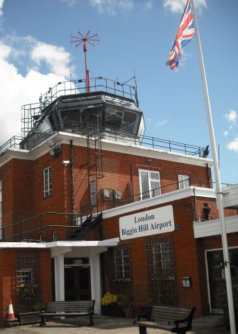 — — - control tower at biggin hill airport