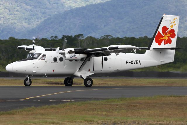 De Havilland Canada Twin Otter (F-OVEA) - F-OVEA arriving in Cairns after a long flight from New Caledonia.