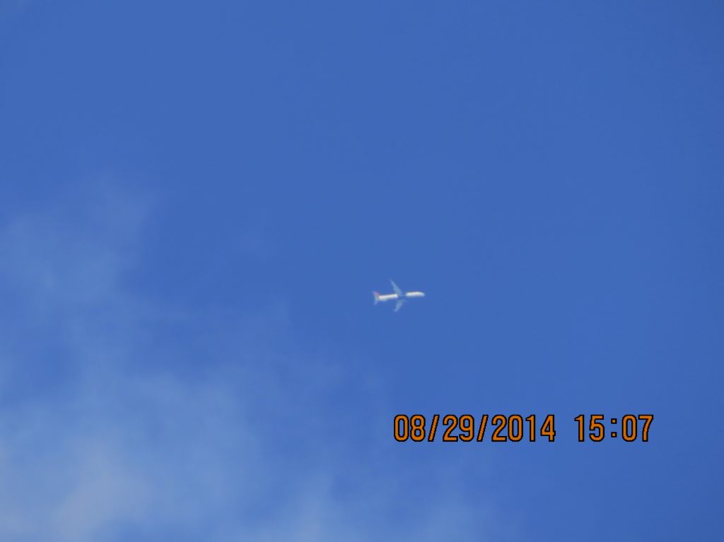 Boeing 737-800 (N380DA) - Delta Airlines flight 1097 from LAX to RDU over Baxter Springs KS (78KS) at 37k feet.