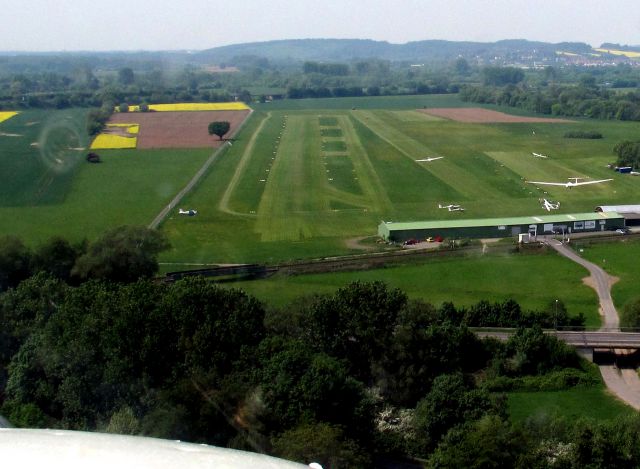 Grumman AA-5 Tiger (N26292) - At Gelnhausen (EDFG), Germany. Gliders all around.