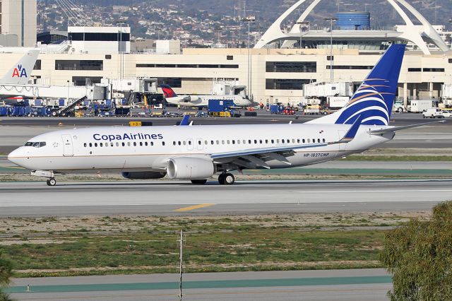Boeing 737-800 (HP-1827CMP) - Taxiing after landing.