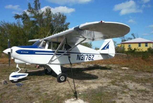 Piper PA-22 Tri-Pacer (N3176Z) - Tied down at MYBC