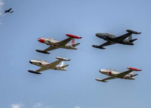 Lockheed T-33 Shooting Star — - Pass over the runway