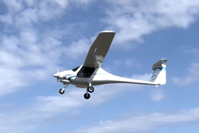 PIPISTREL Alpha Trainer (N234DZ) - Pippa in flight, August 2023.