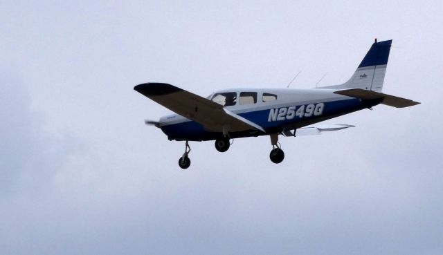Piper Cherokee (N2549Q) - On final is this 1977 Piper Cherokee PA-28-161 in the Winter of 2019.