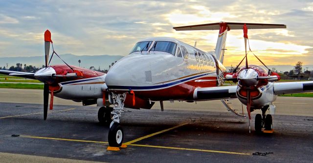 Beechcraft Super King Air 200 (N224DK) - Rare visitor.