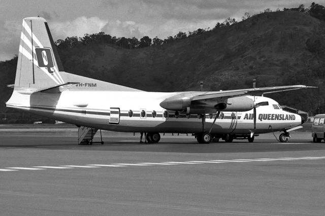 VH-FNM — - AIR QUEENSLAND - FOKKER F-27-200 FRIENDSHIP - REG VH-FNM (CN 10292) - CAIRNS QLD. AUSTRALIA - YBCS (30/6/1986)