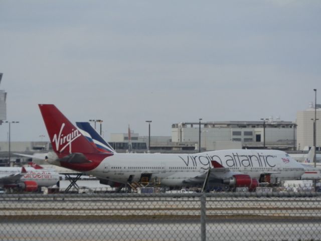 Boeing 747-400 (G-VROC) - Activity on the flightline!