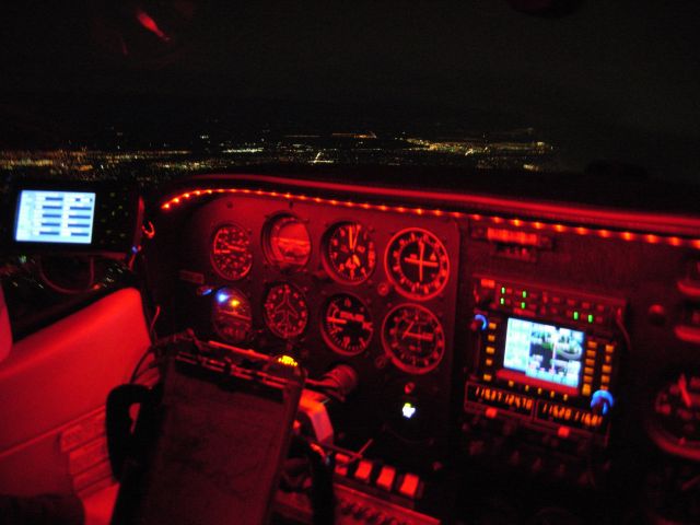 Cessna Skylane (N3493S) - Enroute between Auburn (KAUN) and Concorde (KCCR) - at night, in the rain!