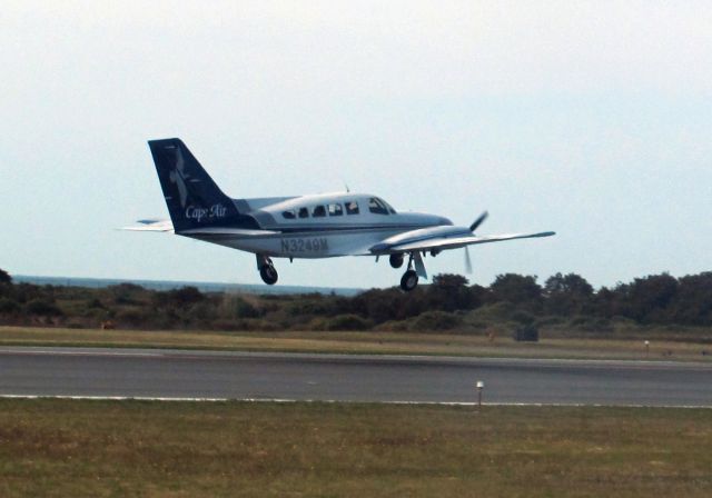 Cessna 402 (N3249M) - Take of runway 24 ay KACK