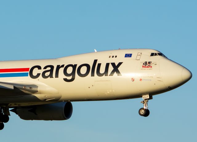 BOEING 747-8 (LX-VCF) - 08/08/2015 Cargolux LX-VCF B747 KDFW