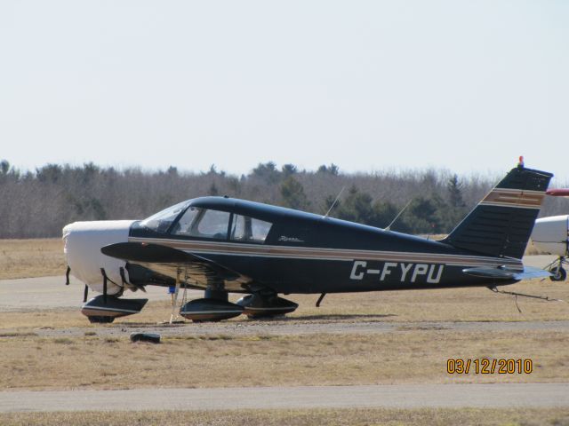 Piper Cherokee (C-FYPU) - Parked at Kings County Municipial Airport NS. ( Waterville )