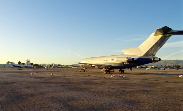 Boeing 727-100 (N727AH) - Sistership VP-BAP visible in the background. Where else can you get 2 727-100 in a single photo?