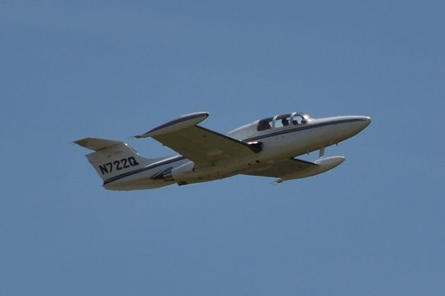 MORANE-SAULNIER Paris (N722Q) - Morane-Saulnier Paris takes flight from 21L at KLUK. One heard, there should be no mistaking the beautiful sound of this plane's engines at thrust!