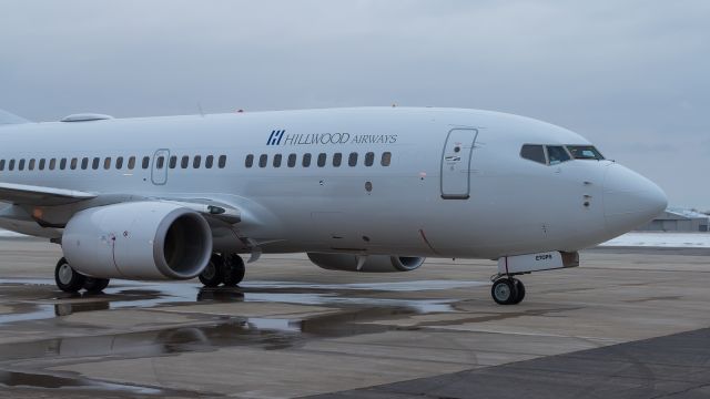 Boeing 737-700 (N668CP) - Hillwood Airways parked on the ramp at Corporate Wings.