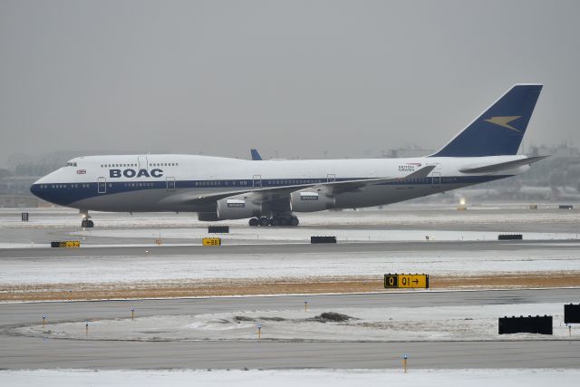 Boeing 747-400 (G-BYGC) - First visit in new BOAC colors. Shown on 02-20-19