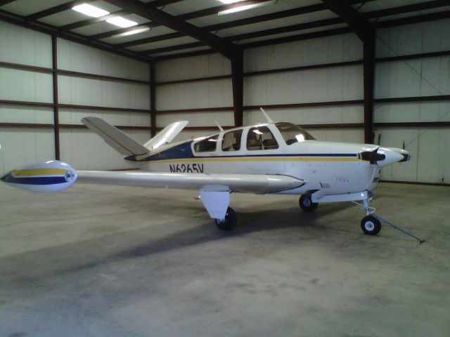 Beechcraft 35 Bonanza (N6265V) - In the Hanger at home