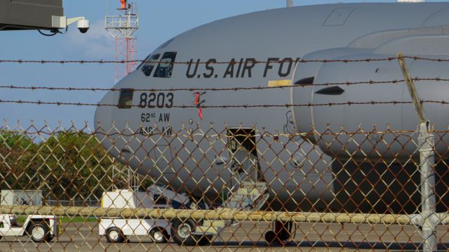 Boeing Globemaster III (08-8203) - This Mcchord C-17 Globemaster arrived from Tacoma, WA (KSVN) to Ponce, PR (TJPS), arrived as JAVA97.