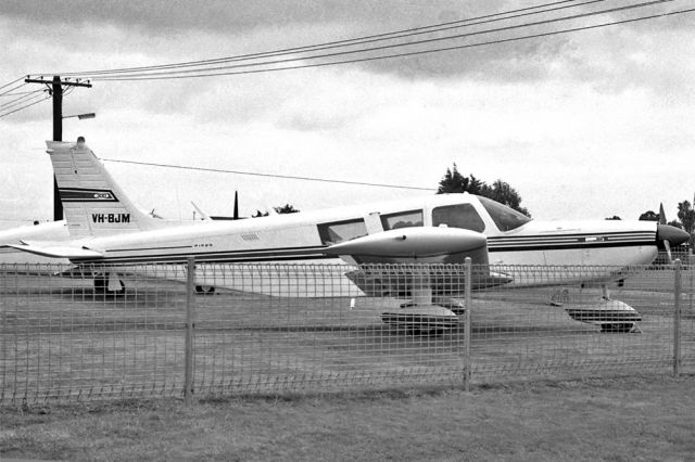 Piper Saratoga (VH-BJM) - PIPER PA-32-300 CHEROKEE SIX - REH VH-BJM (CN 7340004) - MOORABBIN VIC. AUSTRALIA - YMMB 6/3/1977