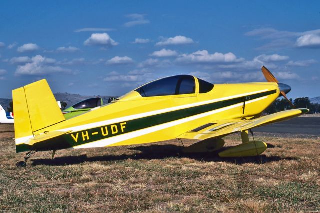 VH-UDF — - THORP T-18 TIGER - REG : VH-UDF (CN V31) - MANGALORE AIRPORT VIC. AUSTRALIA - YMNG (17/4/1987)