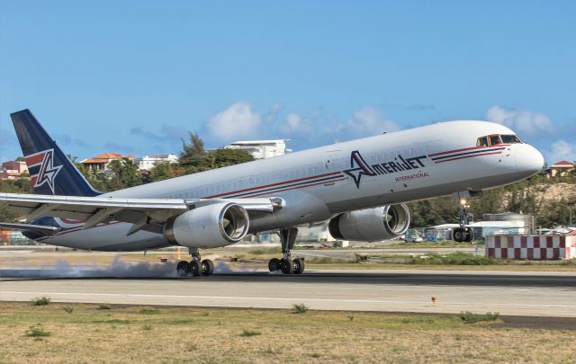 Boeing 757-200 (N172AJ) - Amerijet Int Boeing B757-200 N172AJ arriving at St Maarten.29/07/2022