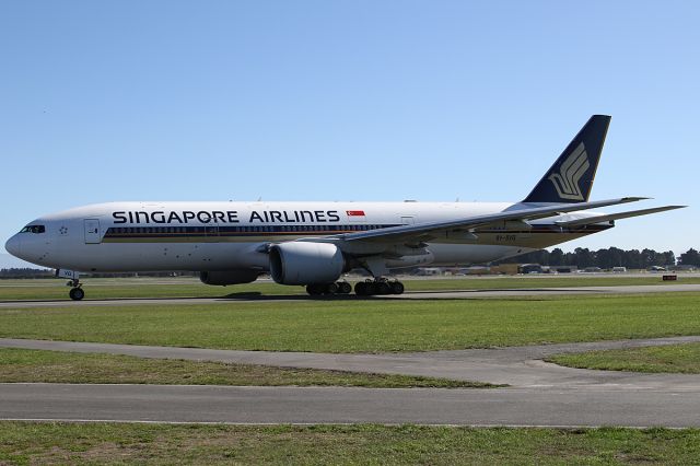 Boeing 777-200 (9V-SVG) - on 1 April 2018