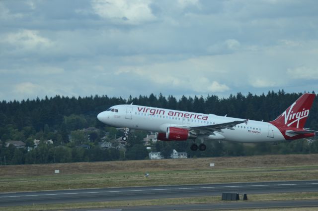 Airbus A320 (N845VA) - Taking off from 28R at PDX