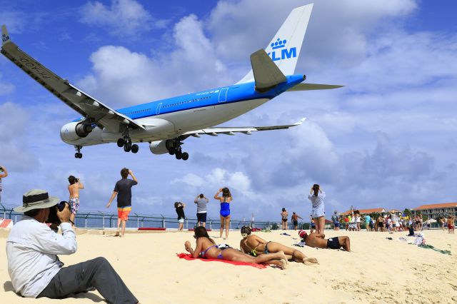 Airbus A330-200 (PH-AOD) - Beach bums in the sun shine city of St Maarten TNCM.