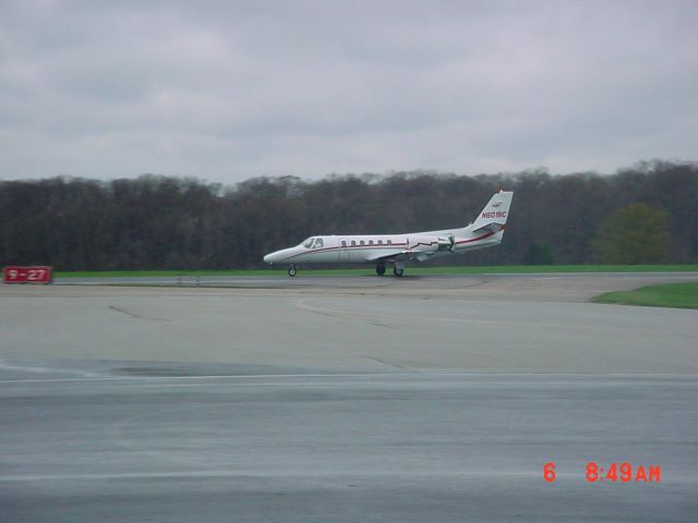 Cessna Citation II (N601BC) - on runway 2-7 khnb 4-06-09