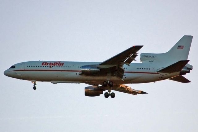 Lockheed L-1011 TriStar (N140SC) - Orbital Sciences Lockheed L-1011 N140SC Stargazer returning to Vandenberg Air Force Base following the launch of three Space Technology 5 satellites by an Orbital Sciences Pegasus-XL booster on March 22, 2006.