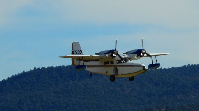 Grumman G-44 Widgeon (N77BD) - Final for 2-7 at Carson City, NV